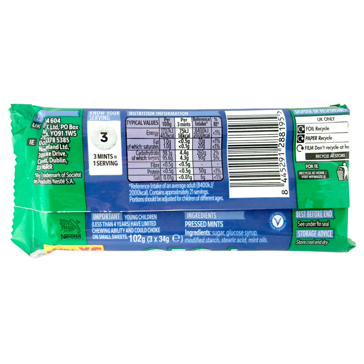 Polo Original Mint Tube 3 Pack