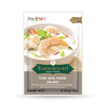 Kanokwan Tom Kha Paste in a jar, Thai grocery product, showcasing the creamy, flavorful paste used in Tom Kha soup.