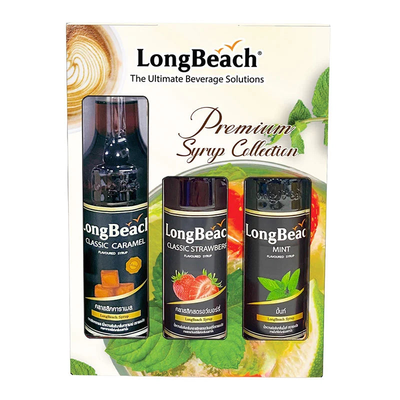 LONG BEACH Premium Syrup Collection 320ml x3
