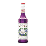 Monin Violet Syrup 700ml bottle for drinks and desserts, featuring a purple liquid and Monin branding on the label.