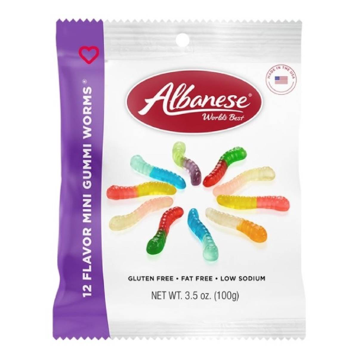 Albanese 12 Flavors Mini Worms Gummy
