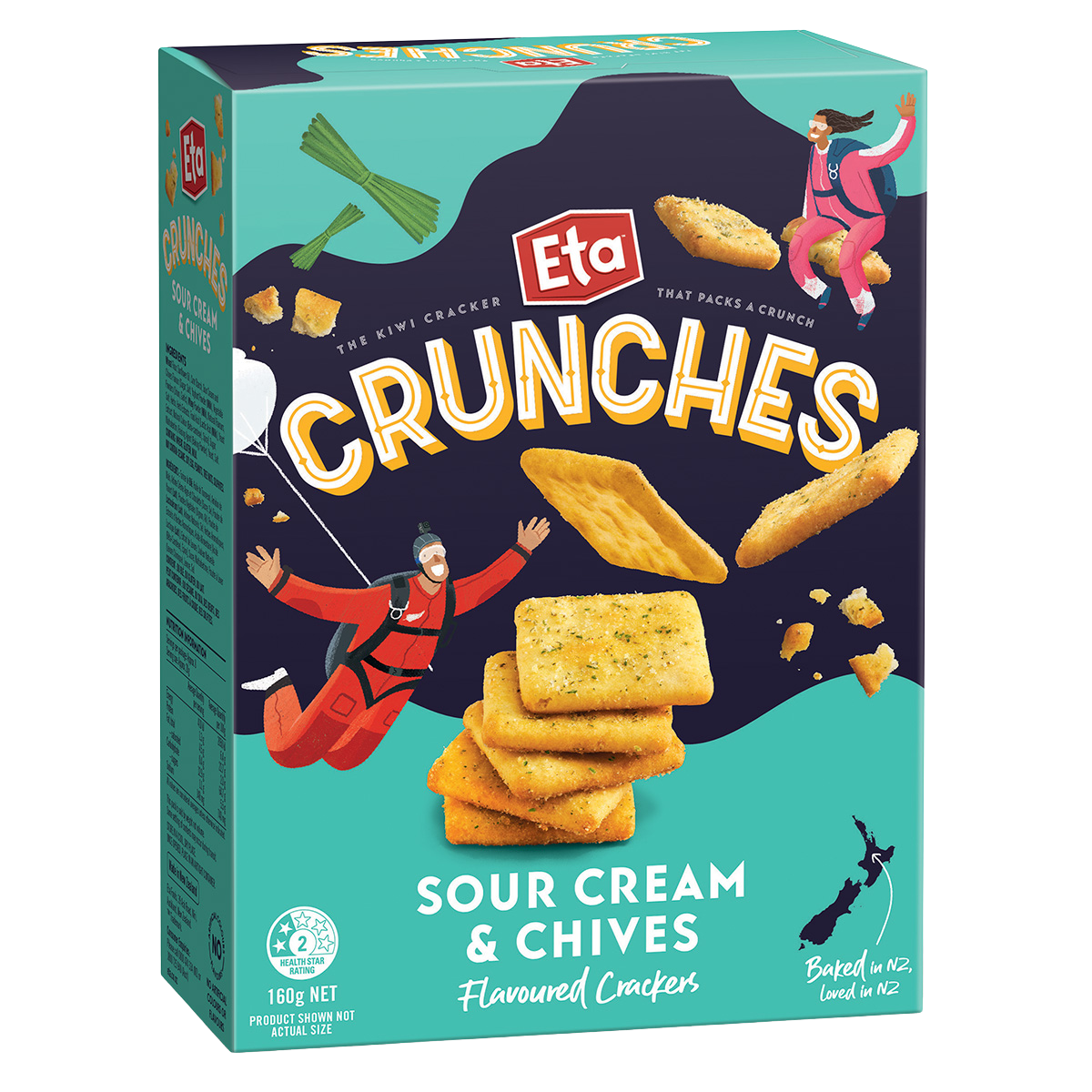 Eta Crunches Sour Cream & Chives Crackers