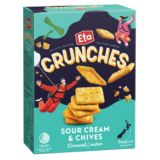Eta Crunches Sour Cream & Chives Crackers