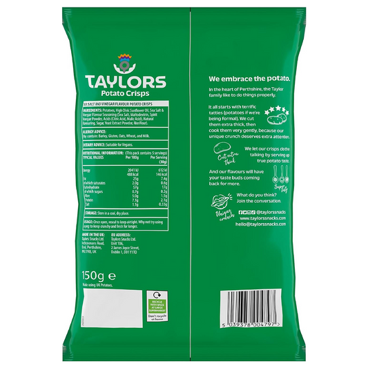 Taylors Sea Salt & Vinegar Flavour Potato Crisps