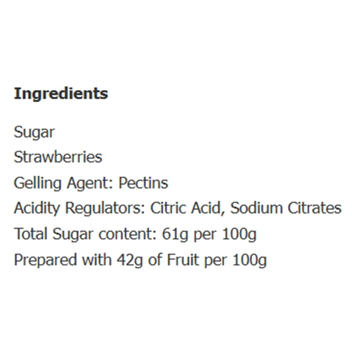 Sainsbury's Seedless Strawberry Jam