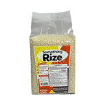 Something Rize dried Konjac rice instant, 1kg, in a clear packaging, showing the dry, granular konjac rice product.