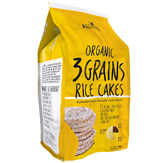 Allrite Organic Rice Cakes 3 Grains