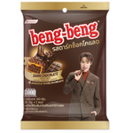 Beng Beng dark chocolate confectionery snack bar with crispy layers and smooth dark chocolate coating.