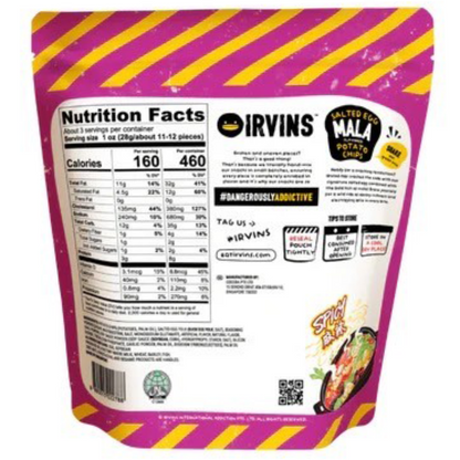 Irvins Spicy Salted Egg Mala Flavoured Potato Chips