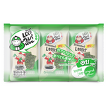 Taokaenoi Seasoned Laver Original, crispy seaweed snack in a clear package, showcasing individual seasoned laver sheets.