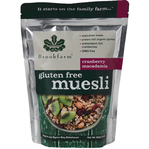 Brookfarm Gluten Free Muesli Cranberry Macadamia