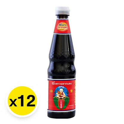 Healthyboy DEK SOM Boon Soy Sauce Red Label 700ml x12