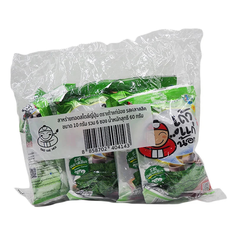 Taokaenoi Fried Seaweed Classic 10g x6