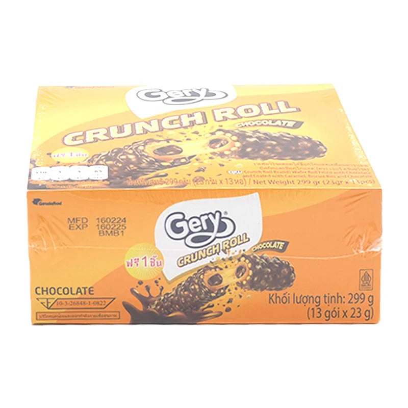 Gery Crunch Roll Chocolate Wafer 23g x12
