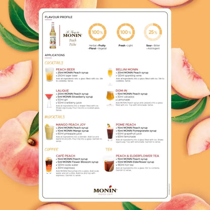 Monin White Peach Syrup 700ml