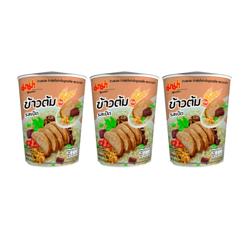 MAMA Rice Porridge Cup Duck Flavor Pack Of 3 Cups
