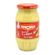 Amora Dijon mustard in a 430g jar, showing the smooth, creamy mustard with a golden yellow color.