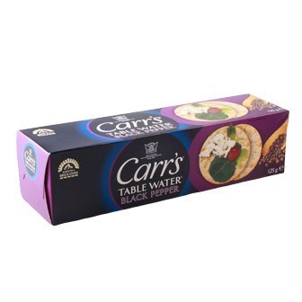 Carr's Table Water Crackers Black Pepper