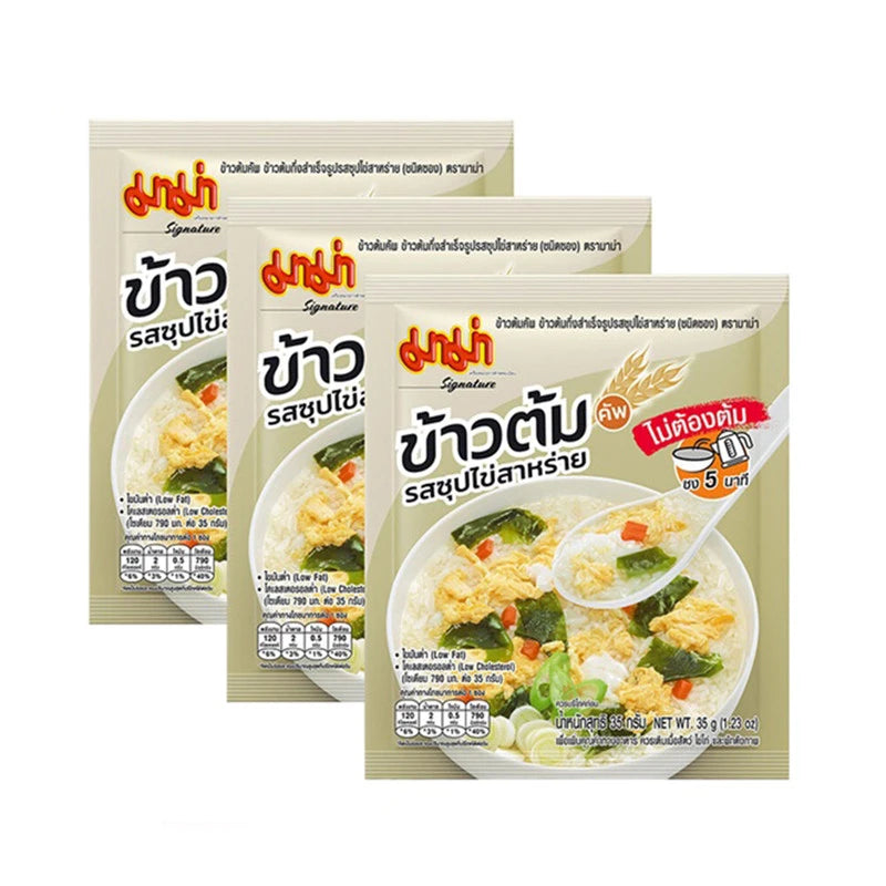 MAMA Rice Porridge Cups Seaweed Egg Soup Flavor