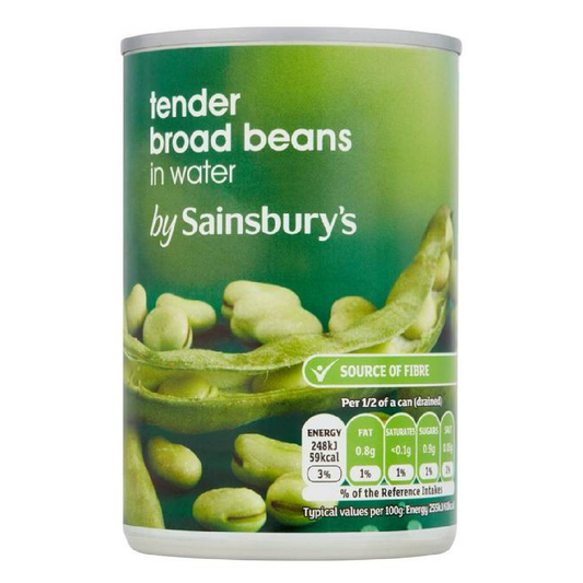 Sainsbury's Tender Broad Beans In Water