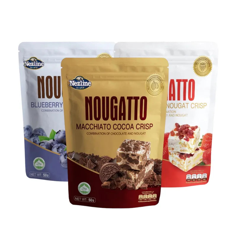 Nezline [3 Packs 100 Baht] () Nougatto Nougat Crisp Nougat 50g