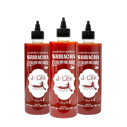 J-lek Sriracha Chili Sauce Very Spicy Formula Pack Of 3 Bottles