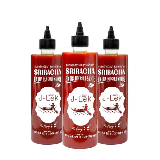 J-lek Sriracha Chili Sauce Very Spicy Formula Pack Of 3 Bottles