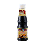 Deksomboon Mushroom Soy Sauce 95ml bottle, clear liquid in a dark glass container, ideal for Asian cooking and seasoning.