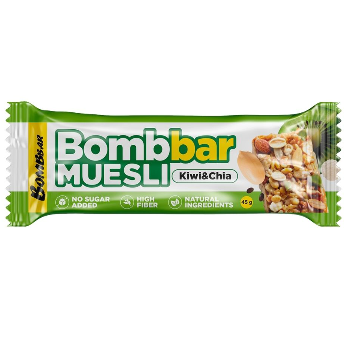 Bombbar Muesli Bar Kiwi-Chia