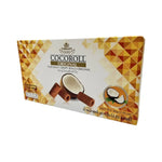 Virgin CoCo Coconut Crispy Roll snack, featuring golden coconut-filled crispy wafer, in 80g package.