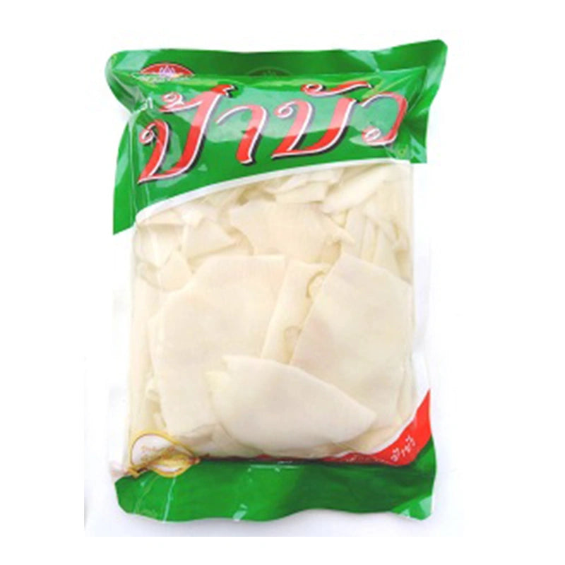 PA BUA Pickled Bamboo Shoot in 800g jar, showing fresh bamboo shoots submerged in pickling brine with labels visible