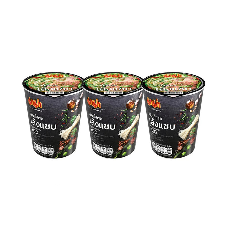 MAMA Cup Thin Noodles Leng Sab Pack Of 3 Cups