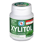 Lotte Xylitol Limemint healthy confectionery snack with fresh lime flavor and mint accents, packaged in a colorful wrapper.