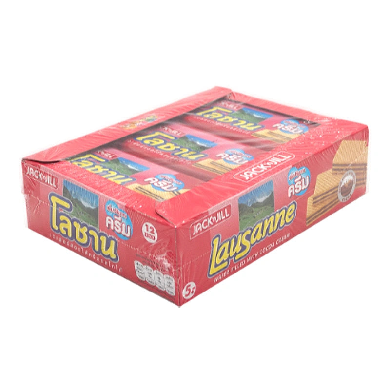 Lausanne Wafer Jumbo Cocoa 28g x12