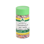 Emerald cake decoration sprinkles in vibrant green for baking and decorating cakes, cookies, and desserts.