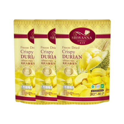 SRIWANNA Freeze Dried Durian . 3 Pcs 210g