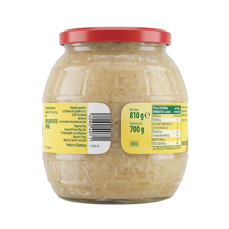 Kuhne Barrel Sauerkraut 810g