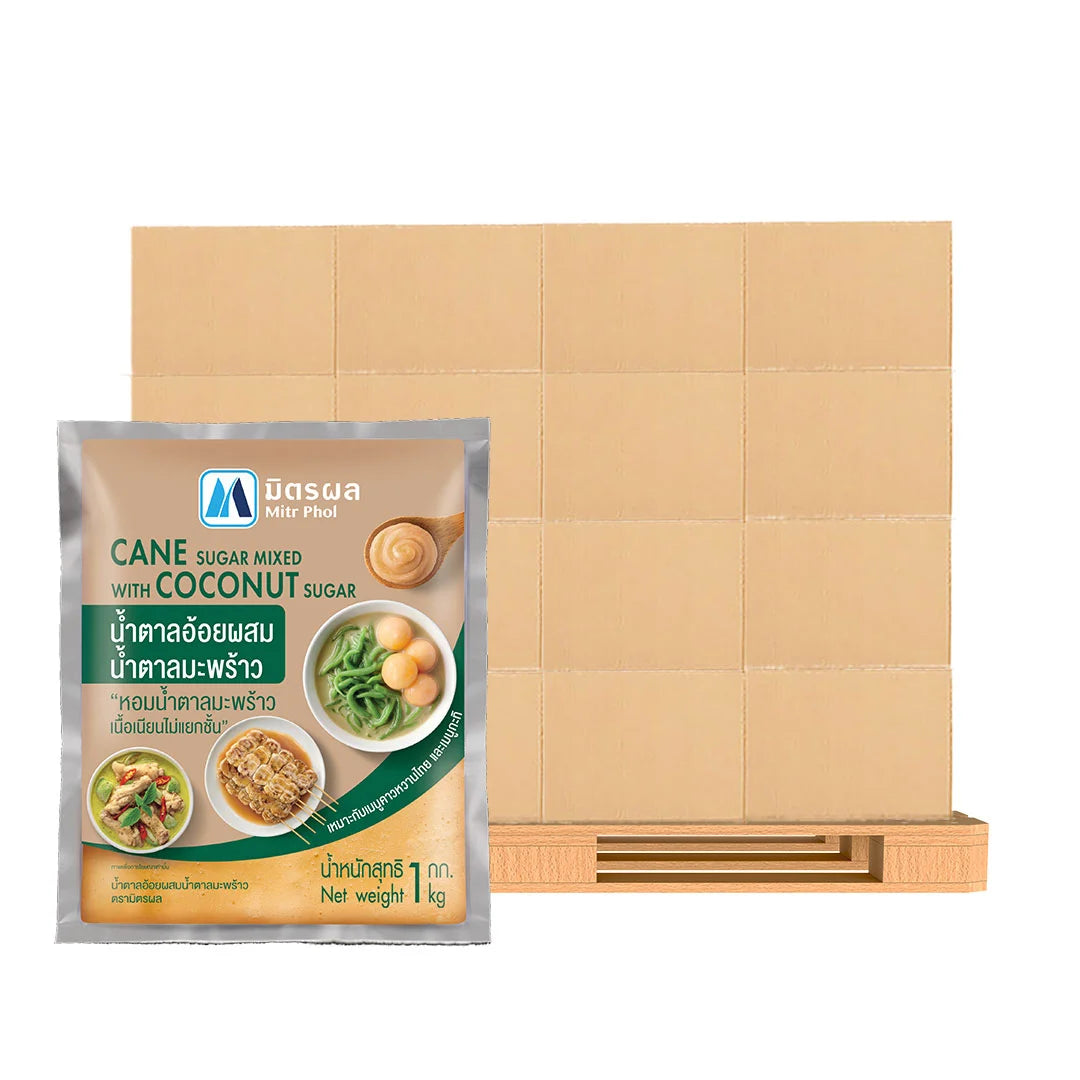MITR PHOL Cane Sugar Mixed With Coconut Sugar 100 Bags (1