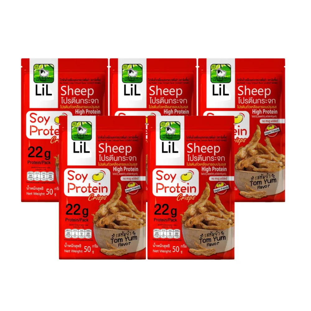LILSHEEP Glass Protein Set Tom Yum Flavor 5 Packs 50g