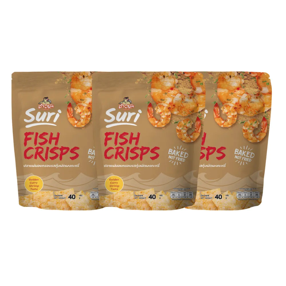 CHAOLAY Fish Crisps (golden Curry Shrimp) 40g x3