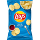 Lay's Salt & Vinegar potato chips in a bag, showing the crispy chips and flavor details on the packaging.