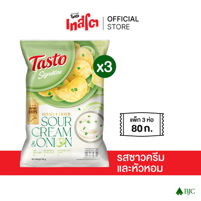 Tasto Signature Home Fried Sour Cream & Onion 80g