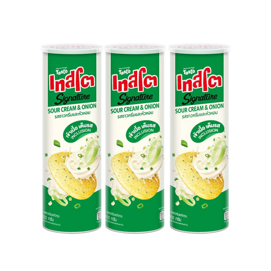 TASTO [pack 3] Signature Inclusion Crisps Sour Cream & Onion 102g