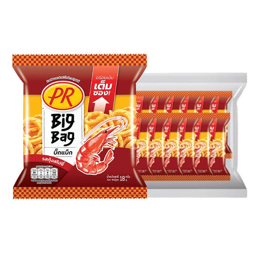 PR Big Bag Rice Cracker Spicy Shrimp Flavor 18g x12