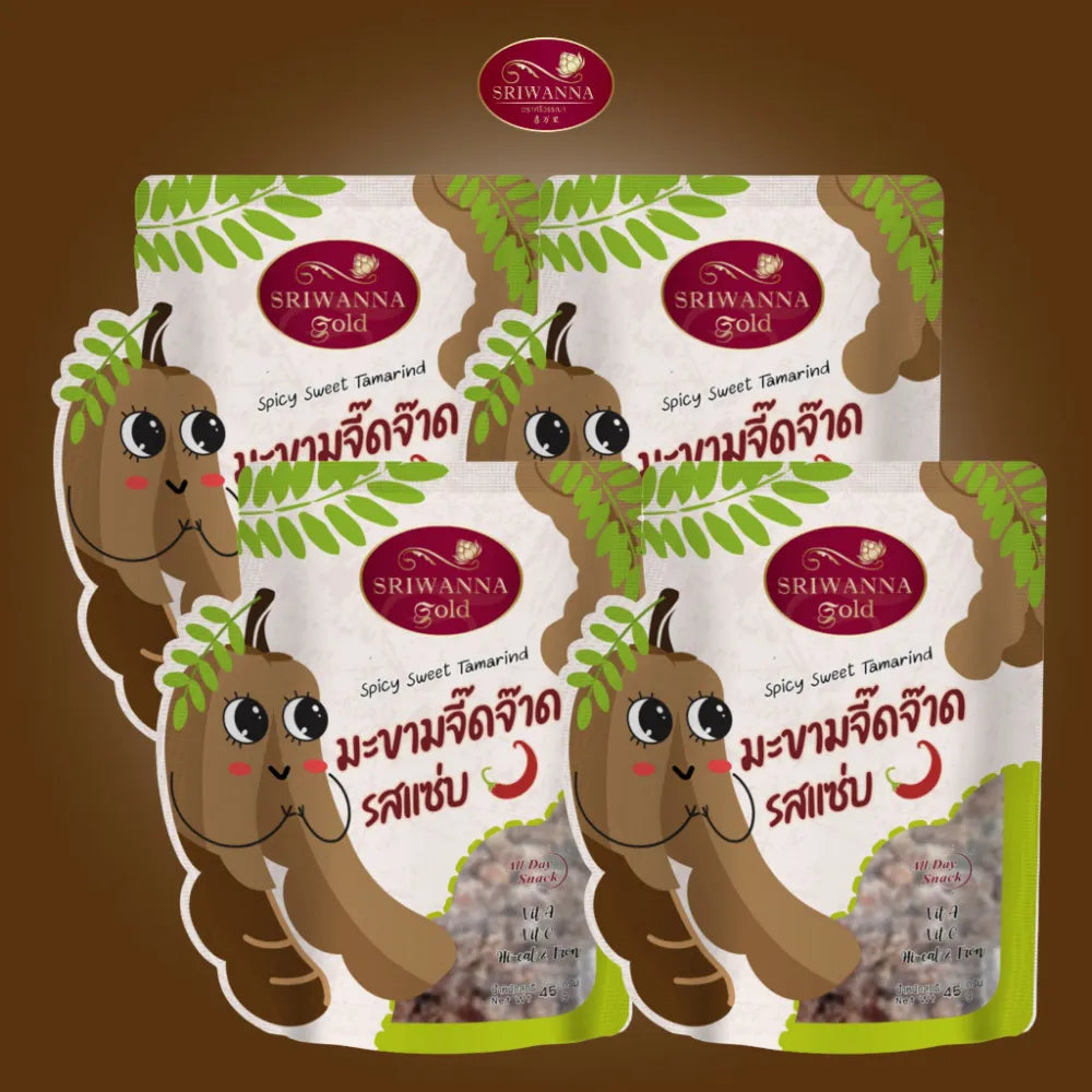 Sriwanna Gold Spicy Sweet Tamarind 45g x4