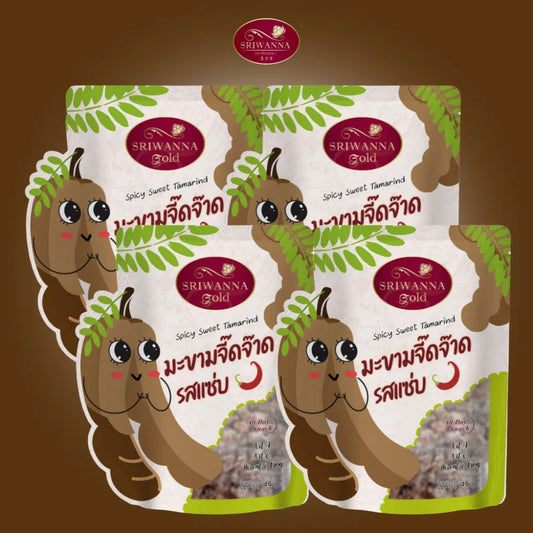 Sriwanna Gold Spicy Sweet Tamarind 45g x4