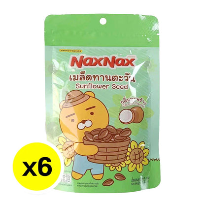 Naxnax Sunflower Seeds Coconut Flavor 72g x6