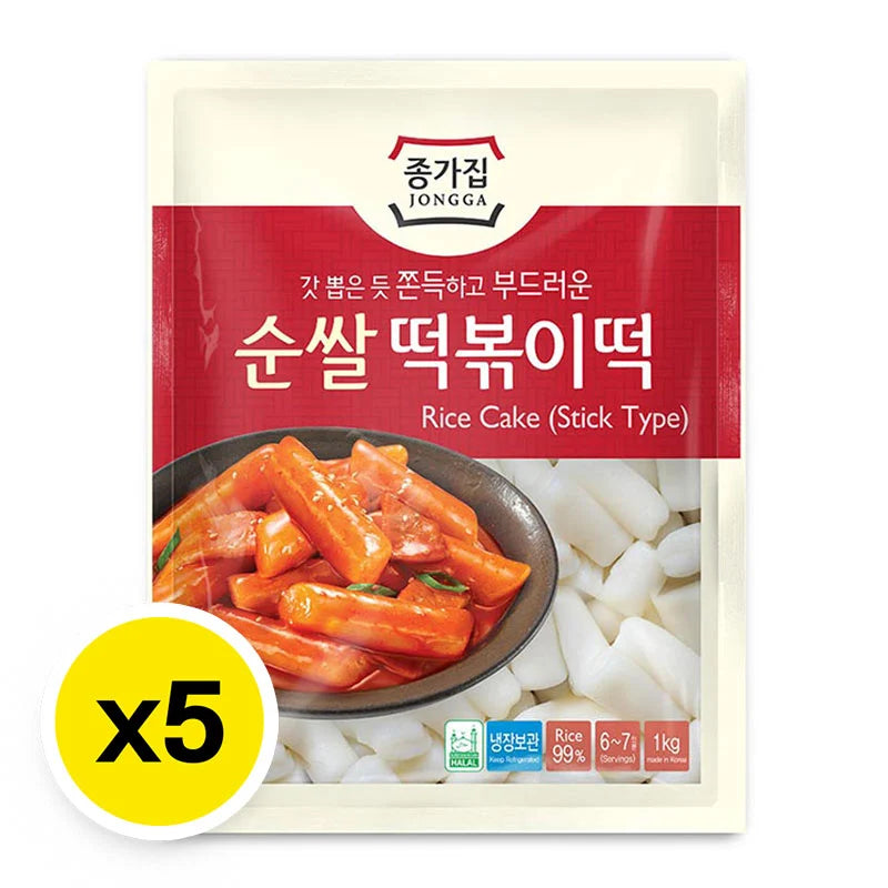Jongga Rice Cake Stick Type 1kg x5