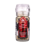 No.1 Hand Brand White Peppercorn Grinder 45g, dry grocery product, showing the white peppercorns inside the clear grinder container.