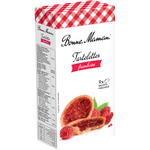Bonne Maman Raspberry Tartlets, bite-sized confectionery snacks with raspberry filling and golden pastry crust.